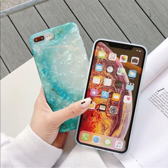 Green Marble Shell iPhone Case - Picture 5 of 8